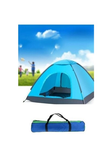 4 Kişilik Su Geçirmez Kamp Çadırı Kolay Kurulum Renkli 4 m² Alan fiyatları