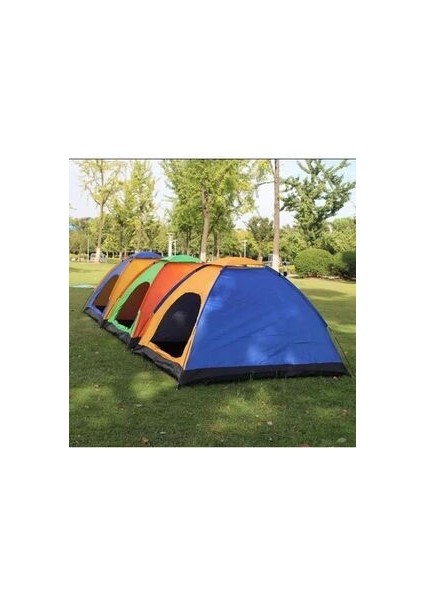 4 Kişilik Su Geçirmez Kamp Çadırı Kolay Kurulum Renkli 4 m² Alan modelleri