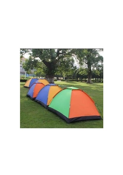 4 Kişilik Su Geçirmez Kamp Çadırı Kolay Kurulum Renkli 4 m² Alan fırsatları