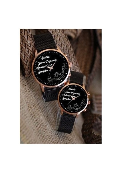 Çift Saatleri Sevgili Saati Zamanın Anlamı Yok Bay Bayan Çift Kol Saatleri Sevgililer Günü Hediyesi