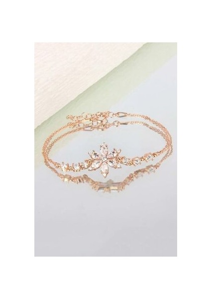 925 Ayar Gümüş Nergis Çiçeği Bileklik