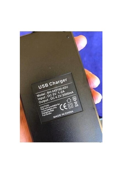 2 Yuvalı 3.7V Li-Ion Pil Şarj Aleti - 18650,26650,10440,14500,16340,16650,18350,18500 Pil Şarj Aleti - BH-042100-02U