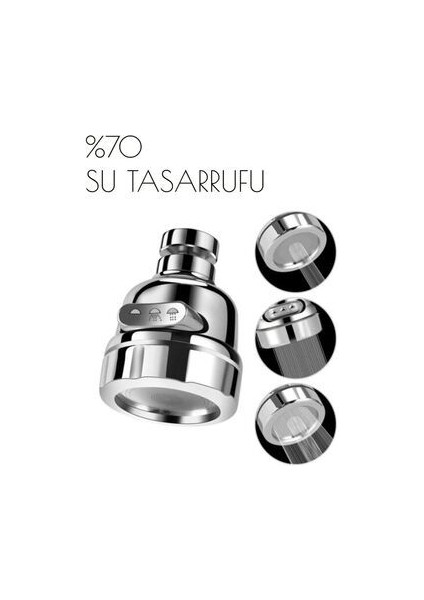 3 Fonksiyonlu Mutfak Lavabo Başlığı 360 Derece Döner modelleri