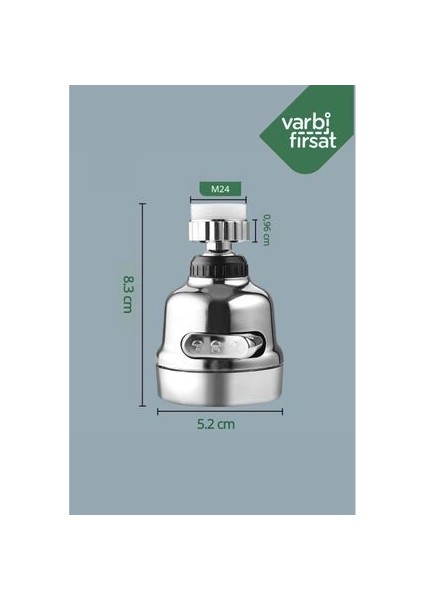 3 Fonksiyonlu Mutfak Lavabo Başlığı 360 Derece Döner fırsatları