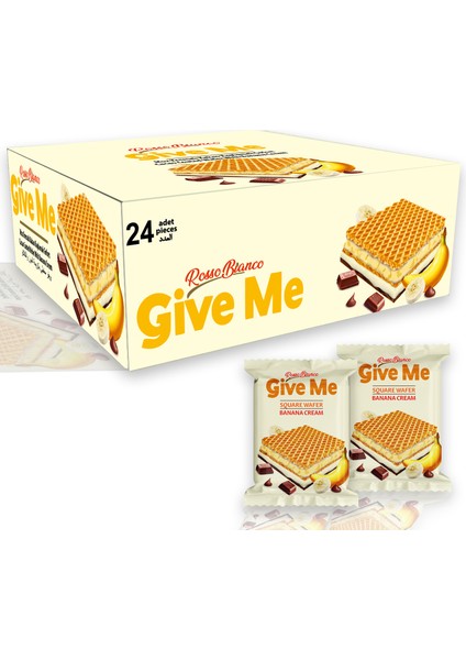 Muz Kremalı Kare Gofret 30GR.*24ADET