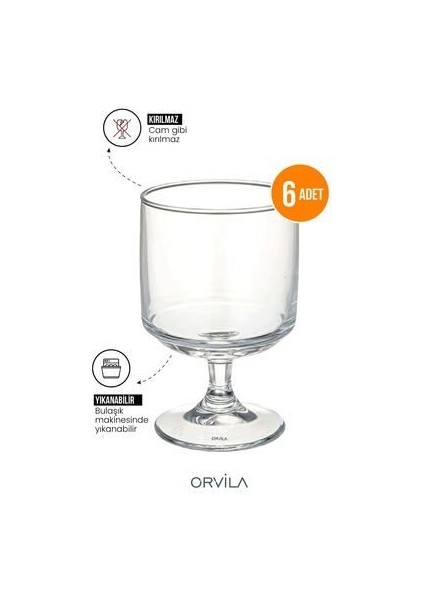 Plastik Magnolia Tatlı Sunum Bardağı 6'lı Sert Plastik Dondurma Puding Kasesi modelleri