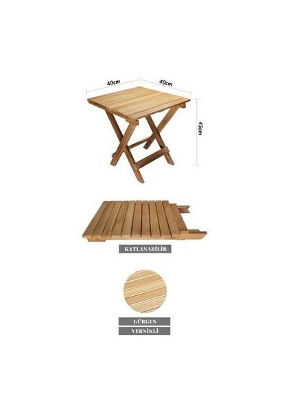 Ahşap Katlanabilir Taşınır Şezlong. Plaj, Bahçe, Teras, Balkon Şezlongu. 3 Lü Set (Krem) indirimleri