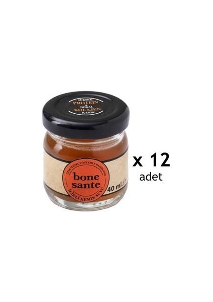 Bone Sante İlikli Kemik Suyu 12 x 40 ml