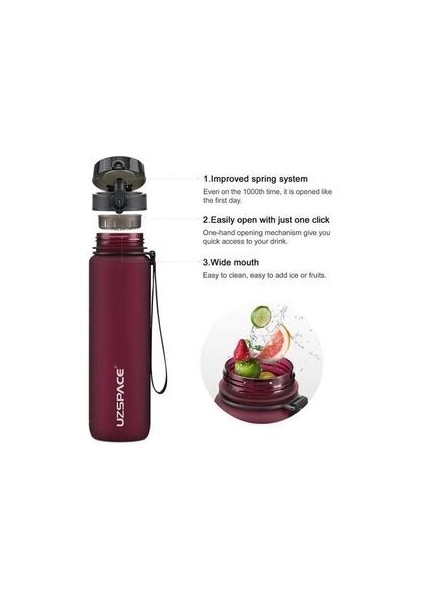 3038 Mor Tritan Bpa Içermez 1000 ml Su Matarası modelleri