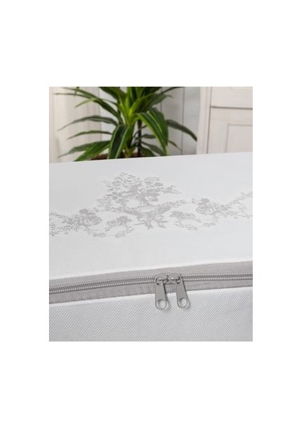 Pratik Hurç 52x28x21 cm Çiçek Desenli Beyaz Gri Dayanıklı Depolama modelleri