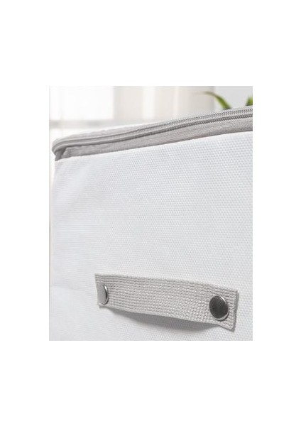 Pratik Hurç 52x28x21 cm Çiçek Desenli Beyaz Gri Dayanıklı Depolama fırsatları