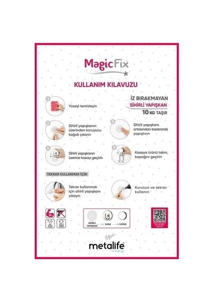 Magic Fix Wc Kağıtlık - Iz Bırakmayan Sihirli Yapışkan