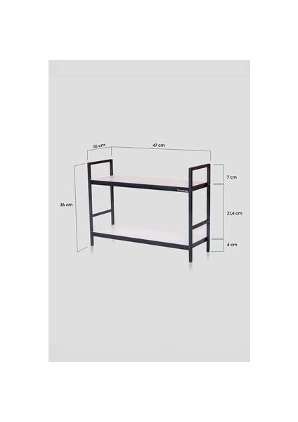 Masaüstü Düzenleyici 47x36x16 cm – MDF Lam ve Suntalam, Modern Tasarımlı Çok Amaçlı Depolama Rafı ve Baharatlık modelleri