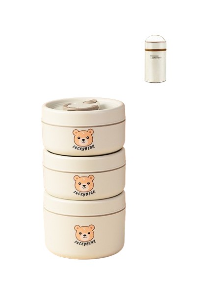 304 Paslanmaz Çelik Taşınabilir Yemek Termosu 1400 ml (Yurt Dışından)
