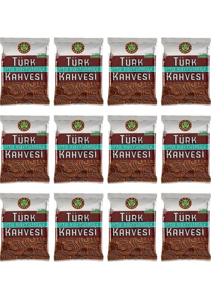 Orta Kavrulmuş Türk Kahvesi 100 gr - 12 Li