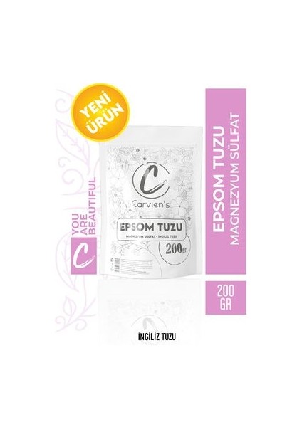 Epsom Tuzu Magnezyum Sülfat ile Kas ve Eklem Ağrılarına İyi Gelen 200 gr