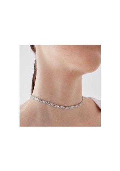 Merano Design 5mm Beyaz Baget Choker