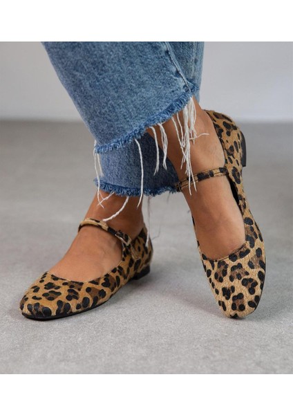 Leopar Şık Günlük Comfort Trend Rahat Meri Ceyn Babet modelleri