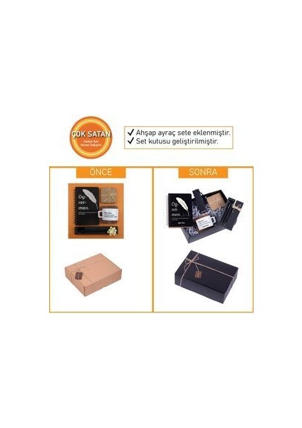 Öğretmenler Günü İçin Tasarlanmış Ahşap Defter ve Seramik Çay Kupası Hediye Seti indirimleri