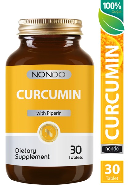 Curcumin Zerdaçal Ekstresi 30 Kapsül (Kurkumin, Piperin)