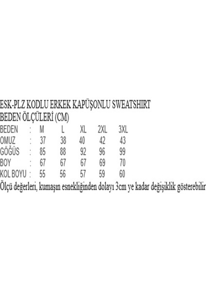 Erkek Kapüşonlu Bağcıklı Kanguru Cepli Fosforlu Yazı Baskılı Siyah Sweatshirt Esk-Plz