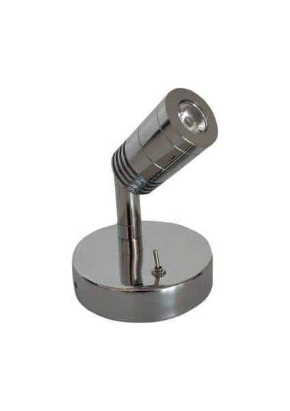 12V Okuma Lambası Yat,karavan,marıne 3W LED Günışığı Anahtarlı