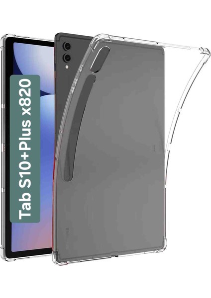 Samsung Galaxy Tab S10+PLUS X820 Case Köşe Korumalı Airbagli Silikon Kılıfı