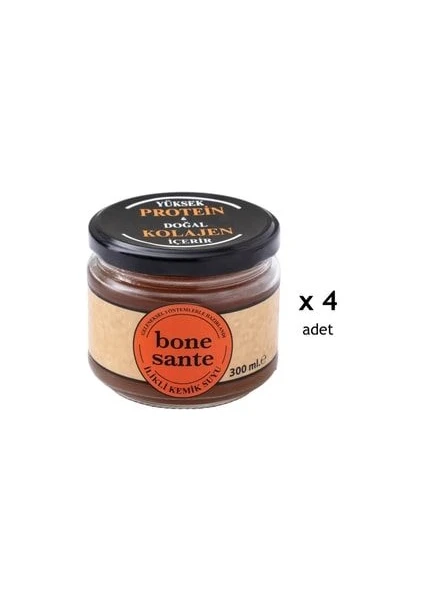 Bone Sante 300ML Ilikli Kemik Suyu X4