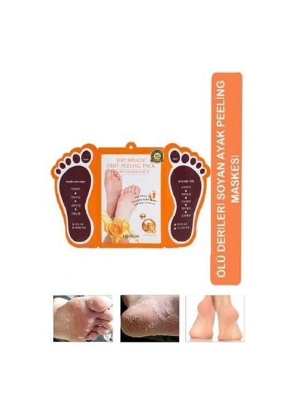 Ayak Soyucu Çorap Ölü Derileri Soyan Ayak Çorabı Peeling Maskesi Mjkoreanayakmaskesi