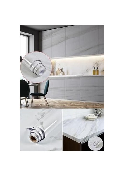 60 cm x 300 cm Mermer Desen Mutfak Banyo Dolap Tezgah Üstü Folyo Kaplama fiyatları