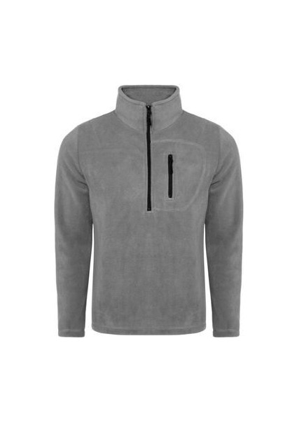 Genıus Store Erkek Polar Renkli Yarım Fermuarlı Cepli Outdoor Tactical Flecee