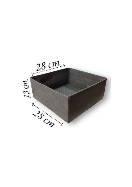 2'li Çekmece Içi Düzenleyici Organizer Set - Çok Amaçlı Dolap Içi Kutu Seti ( 28*28*13CM )
