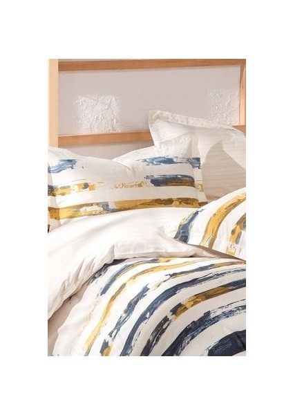 Bedding Stain Ranforce Çift Kişilik Nevresim Seti - Bej