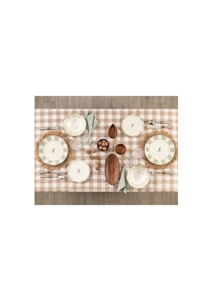 Royal 24 Parça 6 Kişilik Yemek Takımı Mikrodalgaya Uygun Çok Renkli