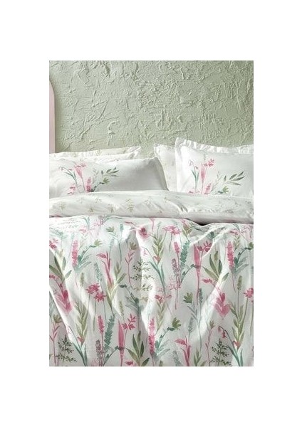 Bedding Hana Çift Kişilik Ranforce Nevresim Seti - Pembe