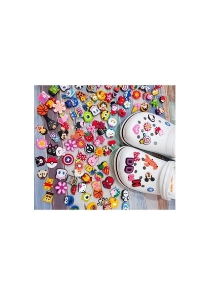 Jibbitz Crocs Terlik Süsü Jibbitz Charm 5 Adet Karışık Modeller