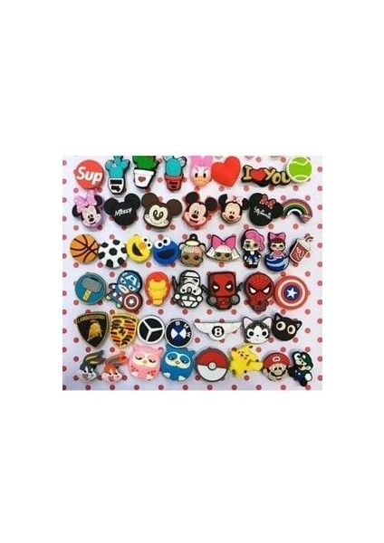 Jibbitz Crocs Terlik Süsü Jibbitz Charm 5 Adet Karışık Modeller