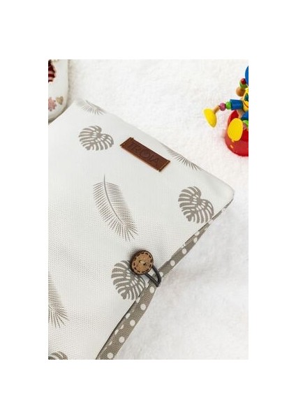 Gri Hayvan Desenli Pamuk Bebek Alt Açma ve Bakım Çantası Organizer 19x22 cm – Leke Tutmaz, Makinede Yıkanabilir fiyatları