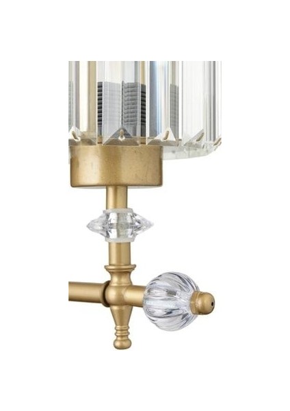 Tekli Kristal Taşlı Klasik Eskitme Aplik, Yukarı Işık Yönlü, E27 Duy, Metal Gövde, Türkiye Üretimi fırsatları