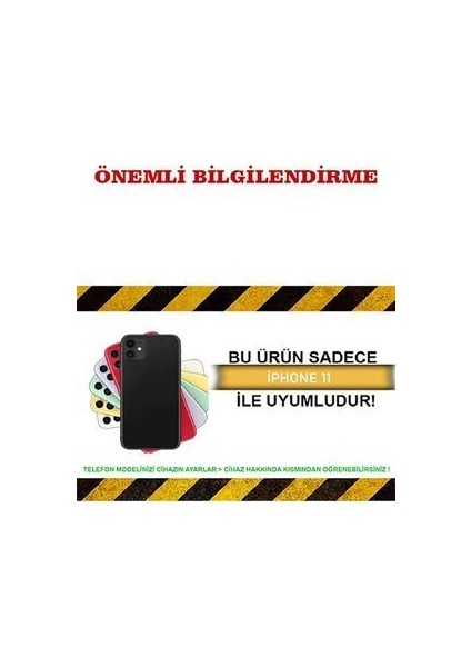 Meri Case Apple iPhone 11 Uyumlu Logolu Içi Kadife Lansman Kılıf Arka Kapak