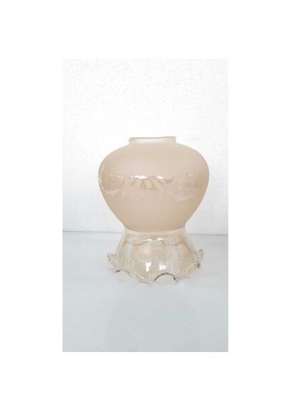 Fanus Avize Camı Bal Rengi(Boyu 14 Cm, Çapı 12 Cm)