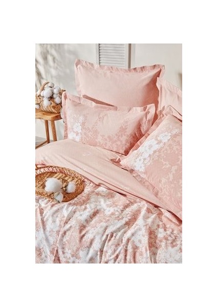Bedding Andressa Ranforce Çift Kişilik Nevresim Takımı - Blush modelleri