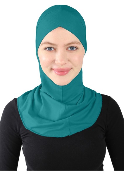 Çapraz Hijab - St 232 Petrol Yeşili