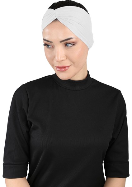 Bandana Çapraz Bone - St 055 Beyaz