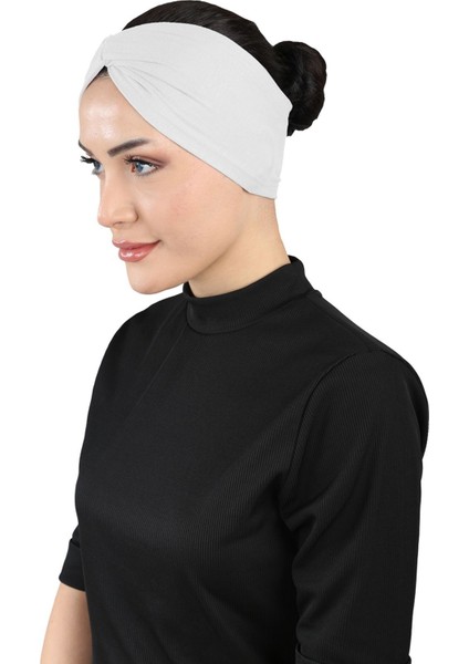 Bandana Çapraz Bone - St 055 Beyaz
