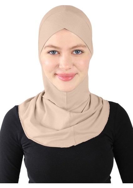 Çapraz Hijab - St 232 Açık Vizon