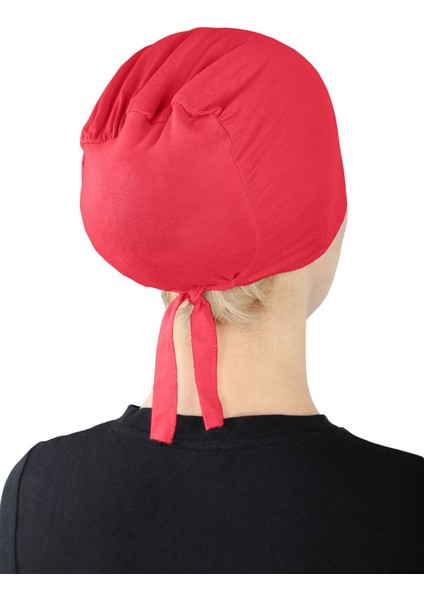 Pileli Geçme Bone - St 256 Kırmızı