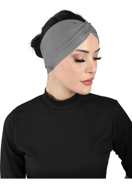 Bandana Çapraz Bone - St 055 Koyu Gri