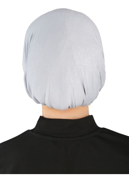 Çeneli Hijab Bone - St 110 Açık Gri modelleri