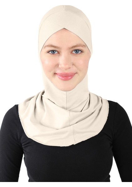 Çapraz Hijab - St 232 Açık Bej